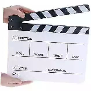  Acrylic Clapper Board Wooden Film Movie Clapboard Cut Action Scene Clapper  • $24.90