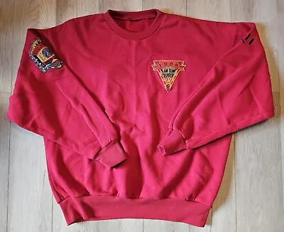 Vintage 1990s Nike Air Jordan Patch Logo Accomplishments Sweater Large Crewneck • $188.88