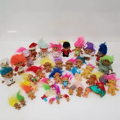 Lot Of 39 Vintage Troll Dolls: Dressed And Undressed By RUSS & Others • $9.99