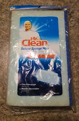 Mr. Clean Deluxe Sponge Mop With Scrubber Strip Refill #446385 • $11.59