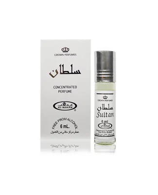 Sultan 6ml Roll On Perfume Oil By Al Rehab Unisex Arabic Arabian Fragrance Musk • £3.59