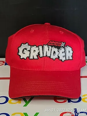 Grinder Advanced Auto Parts Monster Jam Red Adjustable Ball Cap Embroidered New • $7.57