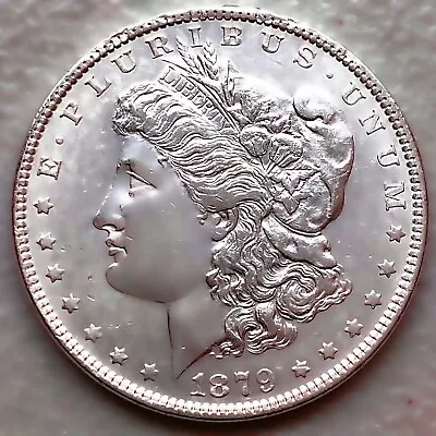 1879 Au/unc Morgan Silver Dollar 90% $1 Coin Us #b423 • $1