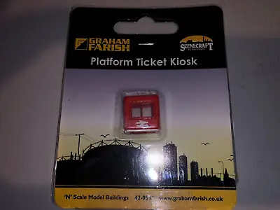 42-051 Graham Farish Scenecraft N Gauge Platform Ticket Kiosk • £5.49