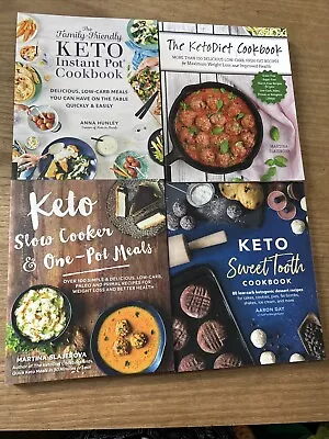 Keto Diet Bundle Of 4 X Cookbooks Sweet Tooth One Pot &  Instant Pot GBL35 • $69.95