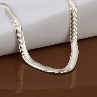 925 Silver 6MM Snake Chain Men Women Necklace 16-30 Inch Gift US • $2.87