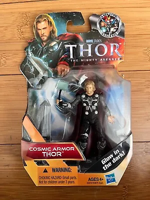 Bnib Marvel 3.75  The Mighty Avenger Series Thor Cosmic Armor Toy Figure Hasbro • £7.99