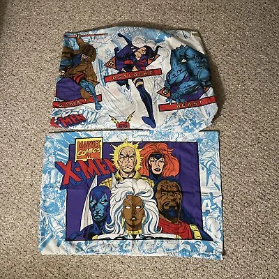 Vintage 1994 X-men Marvel Comics Pillowcase And Fitted Sheet • $79.99