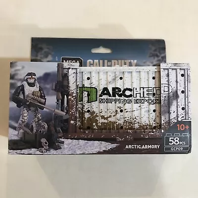 Mega Construx Call Of Duty Collector Construction Set Arctic Armory 58PCS GCP09 • $25.46
