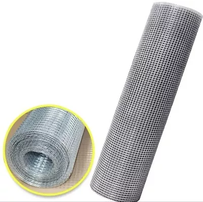 Chicken Wire Hot Galvanized Welded Mesh 15m Long X 1m Tall Rabbit Run 1  X 1  Sq • £34.99