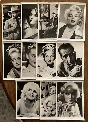 Hollywood Stars Studio Promo Printed Signature Photographs 11 Set Fotochrome-X • $80