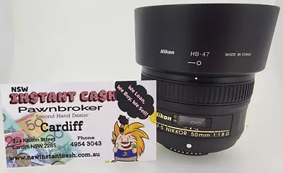 Nikon AF-S Nikkor 50mm F1.8 G Lens For Nikon • $230