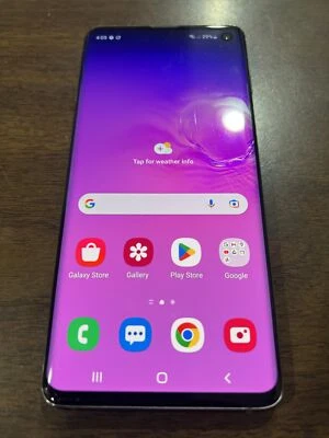$74 • Buy Samsung Galaxy S10 G973U (T-Mobile) 128 GB Black *Clean ESN* - Cracked Back