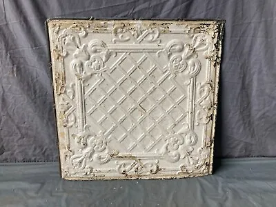 Antique Tin Ceiling  2' X 2' Shabby Tile 24  SQ Chic VTG Crafts 61-23A • $49
