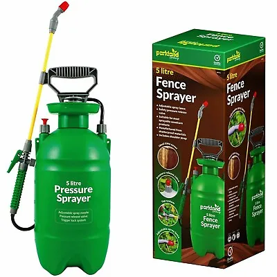 5 Litre Fence Sprayer Pressure Weed Killer Garden Spray Bottle Chemical Water • £11.99