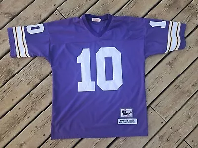 Mitchell & Ness Minnesota Vikings Fran Tarkenton Throwback Jersey Size 50 • $79.99