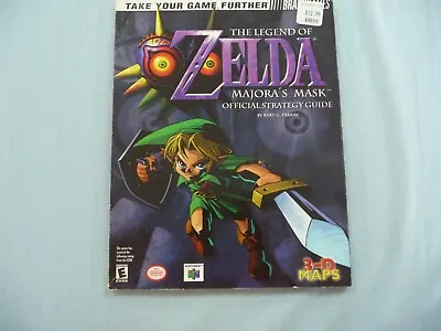 Brady Games Legend Of Zelda Majora's Mask W/Poster Strategy Guide Good Condition • $39.99