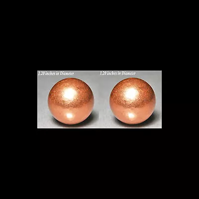 Pair Of Native Copper Metal Spheres Michigan Mineral Crystal-scb • $22.99