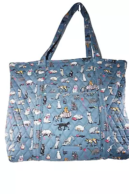 Vera Bradley VERA TOTE CAT'S MEOW With Zip Closure Large Shoulder Bag NWT • $59.36