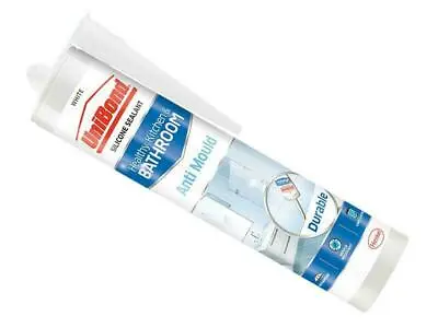 Unibond Anti-Mould Kitchen & Bathroom Sealant Cartridge White 274G UNI2079356 • £11.22