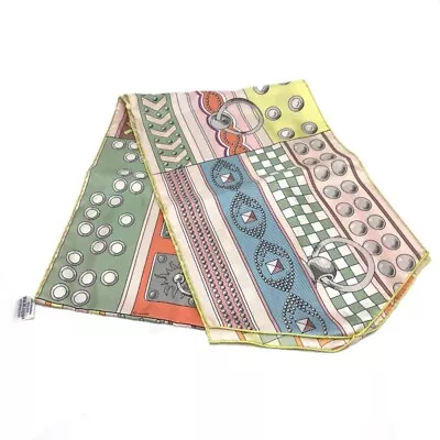 HERMES Cory Edssian Maxi Twilly  Scarf Silk Multicolore Unused • $390