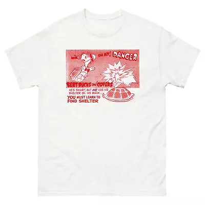 Duck And Cover 1952 Civil Defense Movie Vintage Unisex T-Shirt Red • $30.94