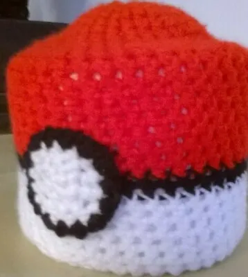 £3.99 • Buy Pokeball   Toilet Roll Cover Acrylic Hand Crochet Holds Large Roll