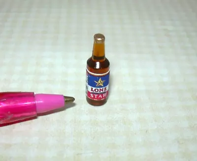 Miniature Beer Bottle #4 For DOLLHOUSE (3/4  Tall) 1:12 Scale Miniatures • $2.98