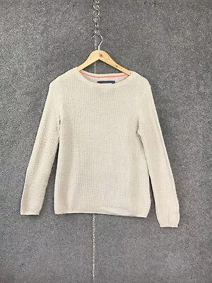 Cotton On Womens Jumper 8 Beige Long Sleeve Round Neck Chunky Knit Cotton XS • $15.95