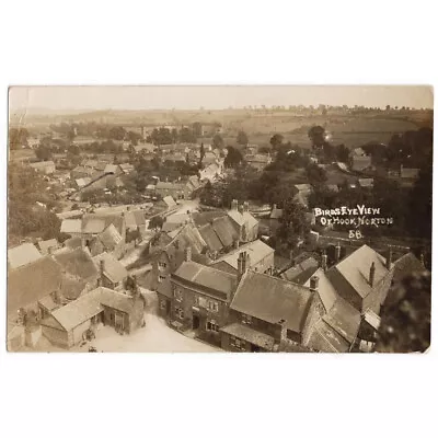 HOOK NORTON Birds Eye View Of Village Oxfordshire RP Postcard Postally Used 1917 • £12.50