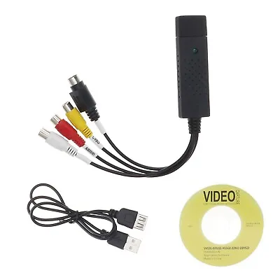 Capture Card Video USB 2.0 VHS To DVD Adapter Converter EasyCap For PC PS3 XBOX • £12.86