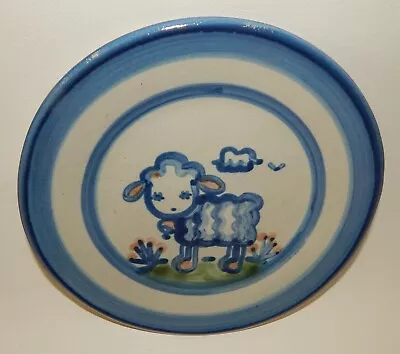 M A Hadley Art Pottery 7 1/2  Plate - Country Lamb Sheep • $29.99