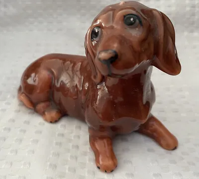 Vintage Wax Candle Dachshund Wiener Doxie Dog Figural 1970’s Boho • $13.99