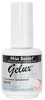 Mia Secret Gelux Nail Gel Polish WHITE Manicure Pedicure Soak-off Gel • $13.80