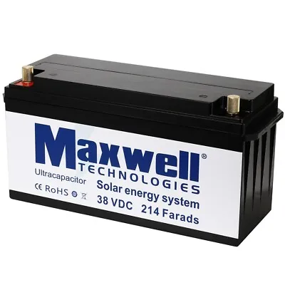 Maxwell 38V 214F Super Capacitor Battery 14pcs 2.7V 3000Farads With Plastic Case • $599