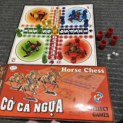 Co Ca Ngua LUDO Horse Chess MAGNETIC Pieces And Board Game High Quality Vietnam • $55