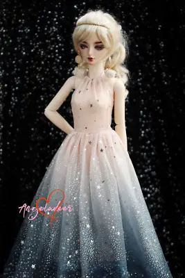 1/4 1/3 SD16 BJD Clothes Doll Outfit Stary Night Dress Pink*Black Gradient Color • $27.83