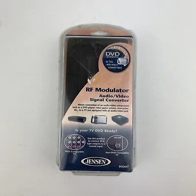 $14.36 • Buy Jensen RF Modulator Audio Video Signal Converter Model DVD647 New In Package