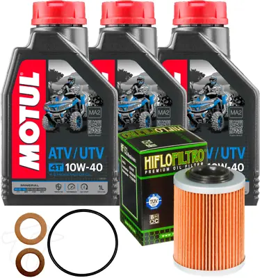 CFMOTO Motul CFORCE/ZFORCE/UFORCE Oil Change Kit 10W-40 W/O-Ring Filter Was... • $45.25