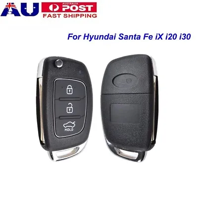$8.27 • Buy Silicone Case Shell BlankFor Hyundai Santa Fe IX I20 I30 Button Flip Key Remote