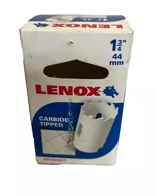 LENOX Carbide Tip Hole Saw 1-3/4 Inch / 44mm Metal USA New Old Stock 3022828CT • $12.95