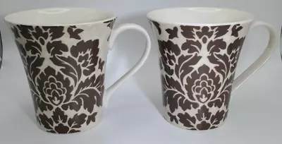222 Fifth 'La Belle Sepia' Fine Porcelain Mugs - 12 Oz Capacity • $19.95