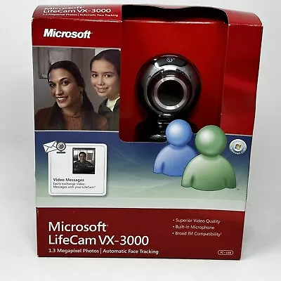 Microsoft LifeCam VX-3000 USB 2.0 Webcam Autofocus Camera Sealed • $15