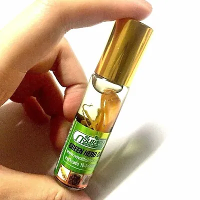 Thai Green Herb Oil Herbal Headache Dizziness Relief Pain Massage Balsam Balm • $15.99