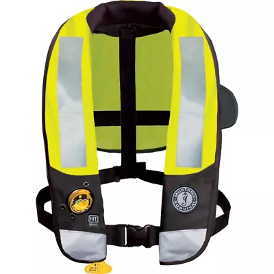 Mustang HIT High Visibility Inflatable PFD - Fluorescent Yellow Green • $393.99