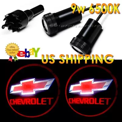 9w 3D Chevrolet Ghost Shadow Laser Projector Logo LED Light Courtesy Door Step • $20.90