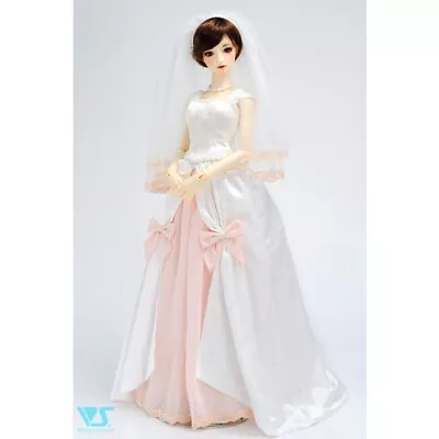 BJD Volks Super Dollfie Dream SDGr SD16 DDdy DD L Misty Rose Wedding Dress Set • $92.95