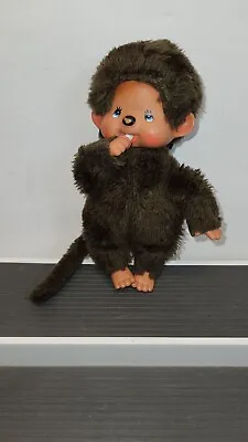 Vintage 1974 SEKIGUCHI MONCHHICHI Monkey Bottle Rosy Cheeks Blue Eyes Honk Kong • $19.85