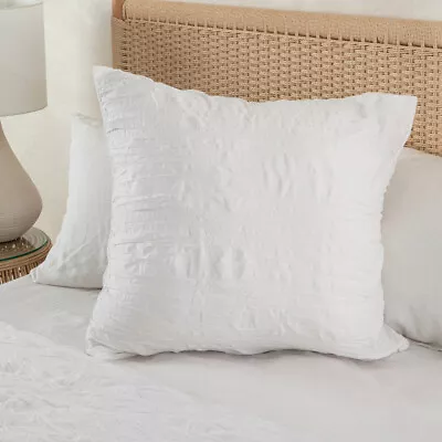 New Essentials Greta White European Pillowcase • $9