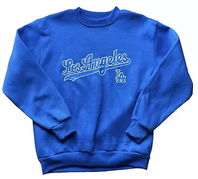 Vintage Los Angeles Made In USA Crewneck Sweatshirt Size Small Blue • $19.69